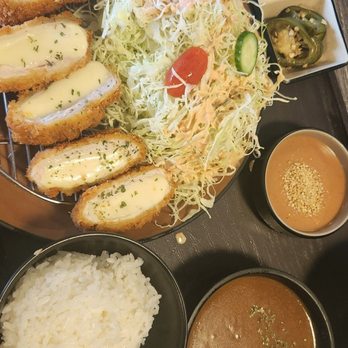 Hako - Cheese katsu plate with curry on the side - Sushi Bars Near Me - Irvine, California