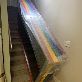 JF Hauling Junk Removal - Our full size air hockey table, left stuck on our steps by an unnamed moving company. - Junk Removal & Hauling Near Me - Springfield, Illinois