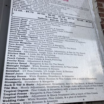 Coconut Willy’s Daiquiris - Menu - Beer Bar Near Me - Denham Springs, Louisiana Coconut Willy’s Daiquiris - Menu - Beer Bar Near Me - Denham Springs, Louisiana