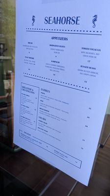 Menu photo 5 Seahorse Toronto, ON