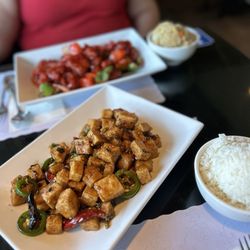 Ginger Cafe - Crispy Tofu in Mandarin Sauce