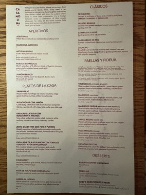 Menu photo 6 Casa Molina Vancouver, BC Menu photo 6 Casa Molina Vancouver, BC