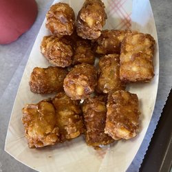Tater tots well done