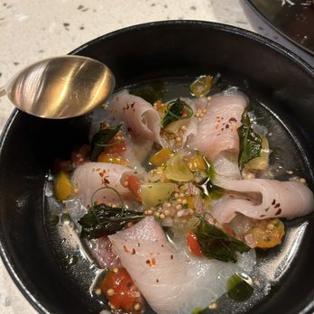 Olili - Fresh Kampachi Crudo! So good! - Desserts Near Me - Honolulu, Hawaii