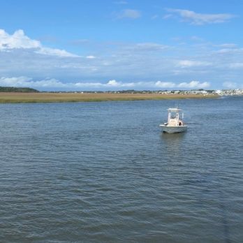 Pressley's At the Marina - View from the bar area - Seafood Near Me - Edisto Island, South Carolina