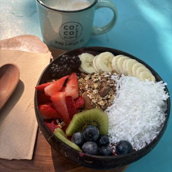 Coco Plum Place - Cappuccino and açaí bowl . Freaking amazing - Coffee & Tea Near Me - Key Largo, Florida