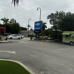The front of Tropical Chevrolet car dealership.