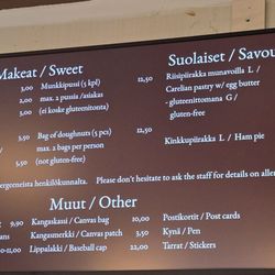 Pyynikin Munkkikahvila - Menu