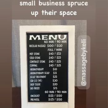 Massage by Kelli - My menu the only thing that's different is 90 min are 140 - Massage Therapy Near Me - Tracy, California Massage by Kelli - My menu the only thing that's different is 90 min are 140 - Massage Therapy Near Me - Tracy, California