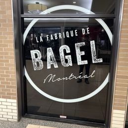 Exterior outside entrance of La Fabrique de Bagel - Montreal, Quebec Exterior outside entrance of La Fabrique de Bagel - Montreal, Quebec