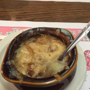 Heidi's Of Gresham - French Onion soup....lil to cheesy for my taste and too many sweet onions which ruined the taste. - American Near Me - Gresham, Oregon Heidi's Of Gresham - French Onion soup....lil to cheesy for my taste and too many sweet onions which ruined the taste. - American Near Me - Gresham, Oregon