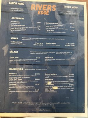 Menu photo 1 Rivers Edge Bar And Grill Darien, GA Menu photo 1 Rivers Edge Bar And Grill Darien, GA