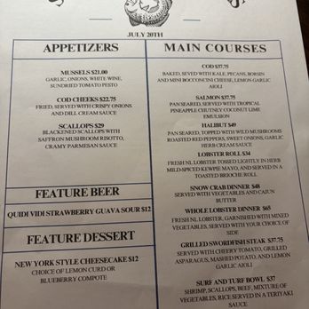 St. John's Fish Exchange - Daily menu - Seafood Near Me - St. John's, Newfoundland and Labrador