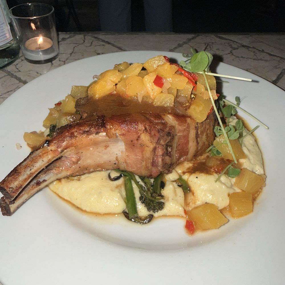 Savant - Another angle of the pork chop - Caribbean Near Me - Christiansted, Virgin Islands