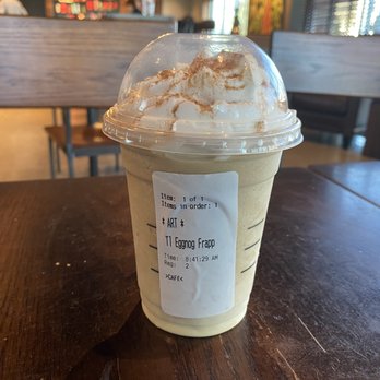 Starbucks - Eggnog Frappuccino - Coffee & Tea Near Me - Sarasota, Florida Starbucks - Eggnog Frappuccino - Coffee & Tea Near Me - Sarasota, Florida