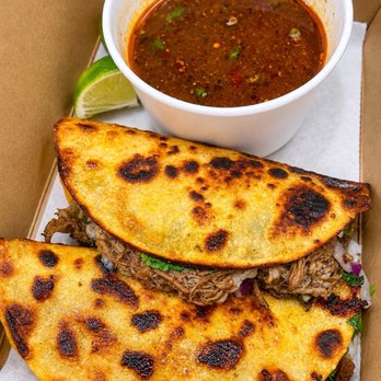 Savi Mexican Grill - Quesabirria Tacos with consume (so flavorful) - Mexican Near Me - Elk Grove, California