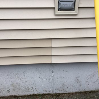 Lowe's Home Improvement - Vinyl siding damaged by Installer, Felcor Construction, had to be replaced. - Hardware Stores Near Me - Seekonk, Massachusetts