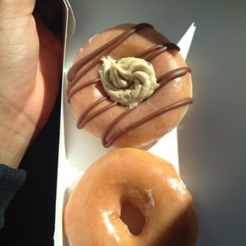 Krispy Kreme - cookie dough donut and original glazed - Donuts Near Me - Decatur, Georgia Krispy Kreme - cookie dough donut and original glazed - Donuts Near Me - Decatur, Georgia