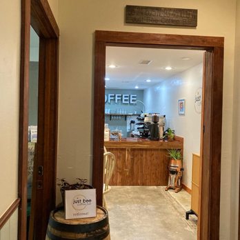 Just Bee Coffee Bar - the entrance to the coffee shop - Coffee & Tea Near Me - Eureka Springs, Arkansas Just Bee Coffee Bar - the entrance to the coffee shop - Coffee & Tea Near Me - Eureka Springs, Arkansas