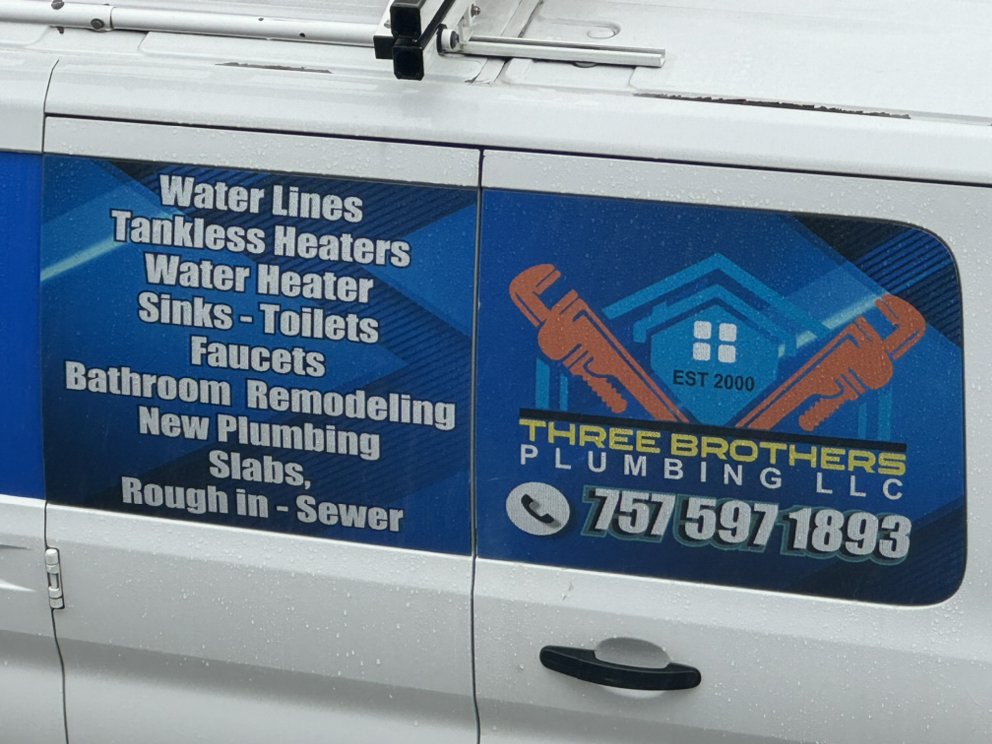 Slide of Three Brothers Plumbing
