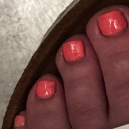 Bad polish job.