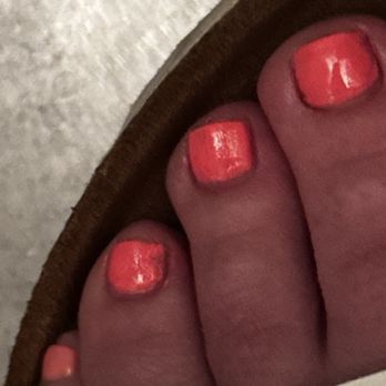 Elise Nails - Bad polish job. - Nail Salons Near Me - Fair Oaks, California