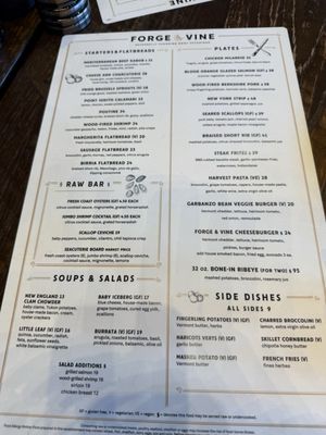 Menu photo 1 Forge & Vine Groton, MA
