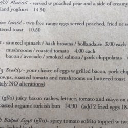 Shells Cafe - Example of a menu item with "absolutely no alterations". Is the chef the soup nazi from Seinfeld?