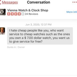 Owner calling customer cheap people for wearing Casio watch
