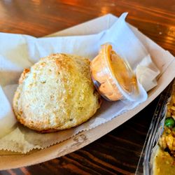 Migos Fine Foods - Buttermilk biscuit with Chipotle honey butter