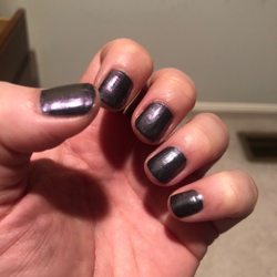 Jackie's Nails & Spa - They did a much better job of cleaning up my cuticles. I'm so happy with this basic manicure! $13!