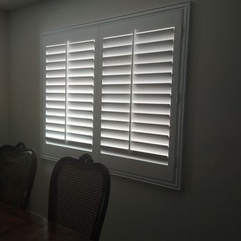 Maggie's Shutters and Blinds - Dining room window - Shades & Blinds Near Me Maggie's Shutters and Blinds - Dining room window - Shades & Blinds Near Me