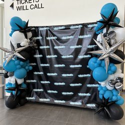 All Out Dance Academy - All Out background provided for photo opportunities.
