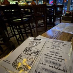 Happy hour menu Happy hour menu