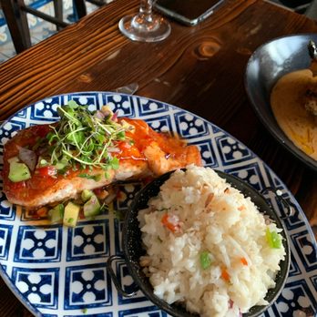 Yukka Latin Bistro - Baked salmon - Latin American Near Me - Bronx, New York Yukka Latin Bistro - Baked salmon - Latin American Near Me - Bronx, New York