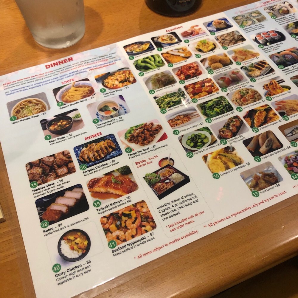 Tokyo One - Dinner menu - Sushi Bars Near Me - Plano, Texas Tokyo One - Dinner menu - Sushi Bars Near Me - Plano, Texas