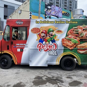 Pasta Bros - a food truck parked in a parking lot - Italian Near Me Pasta Bros - a food truck parked in a parking lot - Italian Near Me