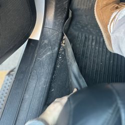 Autobell Car Wash - This was what my floor boards looked like getting my car back. Cup holders not vacuumed.