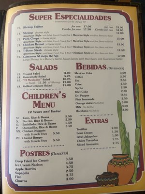 Menu photo 5 EL Mexicano LaPlace, LA