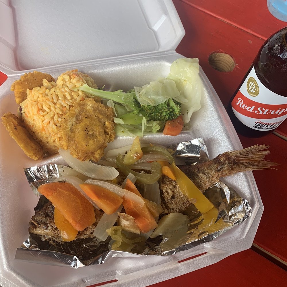 Daily special - Escovitch red snapper with tostones Daily special - Escovitch red snapper with tostones