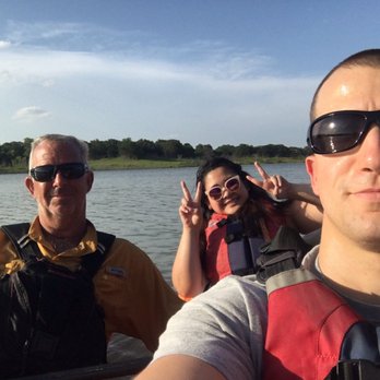 Discover Kayak - My husband and I with steve ( the instructor) great kayak experience!! - Rafting/Kayaking Near Me - Grapevine, Texas