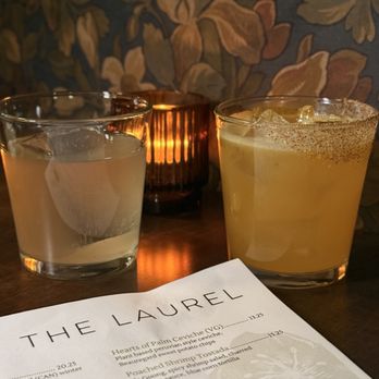The Laurel - We ordered three cocktails, and I'm not sure which two these are, either simple plan, boogie nights, or anything, but - Cocktail Bars Near Me - West Hartford, Connecticut