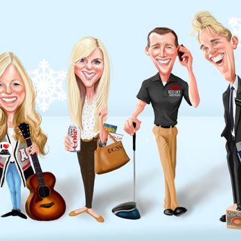 Doodle Art Studios - Family Christmas Card - Caricatures Near Me Doodle Art Studios - Family Christmas Card - Caricatures Near Me