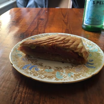 Before & After - Best Italian panini I had in a long time. One half is missing from the picture for obvious reason. - Coffee & Tea Near Me - Sperryville, Virginia Before & After - Best Italian panini I had in a long time. One half is missing from the picture for obvious reason. - Coffee & Tea Near Me - Sperryville, Virginia