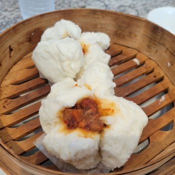 Tasty Gourmet - Steamed BBQ pork buns (already ate one before taking the picture) - Cantonese Near Me - Davis, California Tasty Gourmet - Steamed BBQ pork buns (already ate one before taking the picture) - Cantonese Near Me - Davis, California