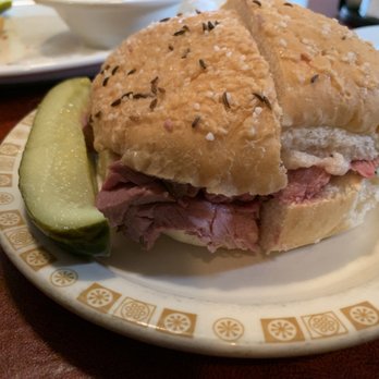 Schwabl's Restaurant - Roast Beef Sandwich on Kmmelweck - American Near Me - West Seneca, New York Schwabl's Restaurant - Roast Beef Sandwich on Kmmelweck - American Near Me - West Seneca, New York