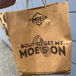 Another day of Moe's takeout! Another day of Moe's takeout!