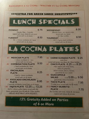 Menu photo 3 La Cocina Mexicana Sweetwater, TX Menu photo 3 La Cocina Mexicana Sweetwater, TX