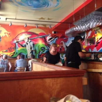 Chorizo - Gotta love d ambience and paintings on d walls :) - Latin American Near Me - Asheville, North Carolina