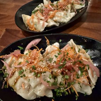 Anju Above - Anju Pork Dumplings and vegetable dumplings - Asian Fusion Near Me - Bloomington, Illinois